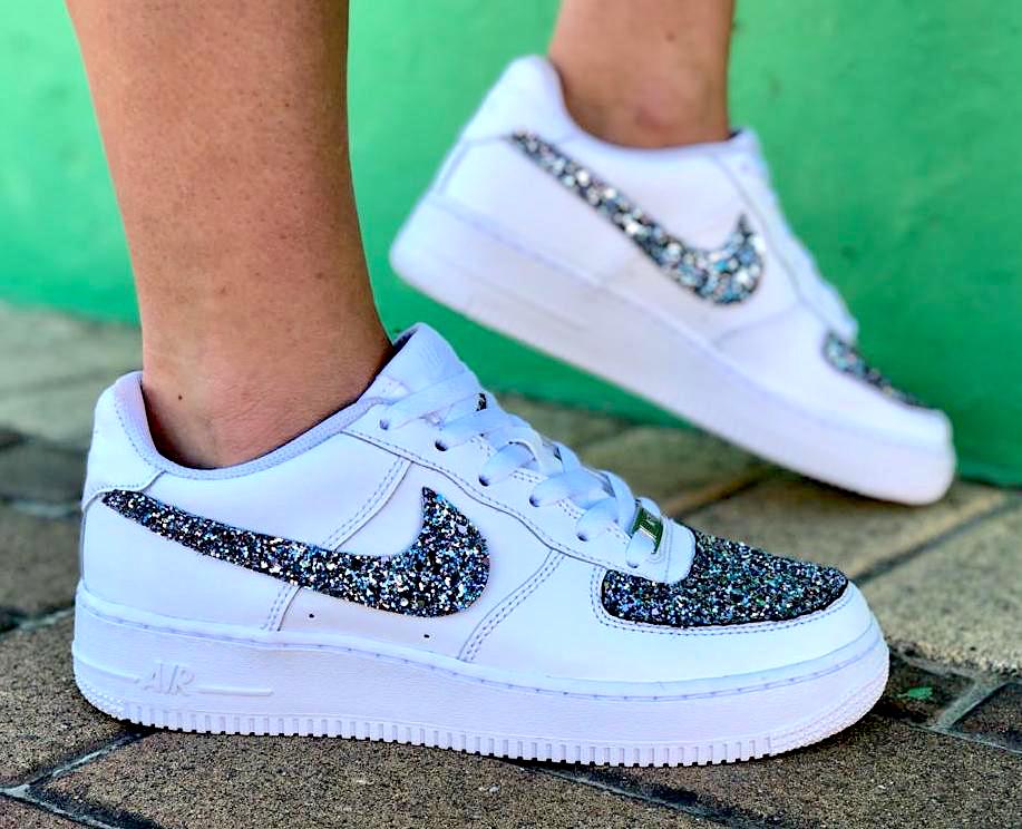 Nike Air Force One Custom Glitter 