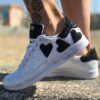 Adidas Stan Smith Personalizzate Cuori & Glitter Nero