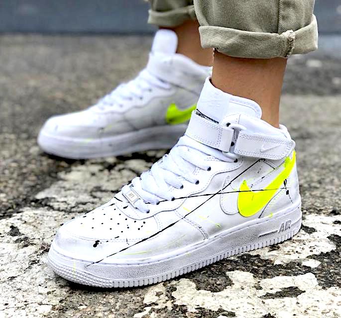 air force 1 gialle fluo