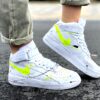 Nike Air Force One Custom MID Giallo Fluo & Dirty Vintage