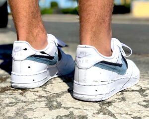 Nike Air Force One Custom Baffo Doppio Denim