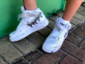 Nike Air Force One Custom MID Glitter Multicolor