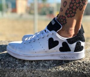 Adidas deals cuori glitter