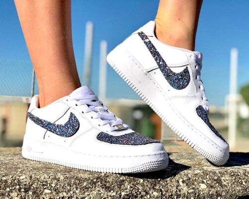 nike air force glitter swoosh