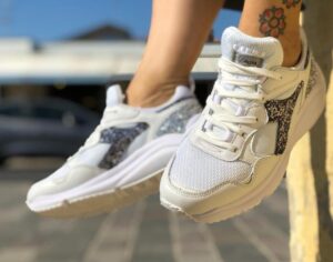 Diadora Personalizzate Whizz Run Glitter Argento & Zaffiro
