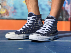 Converse High Blue Navy Total Studs
