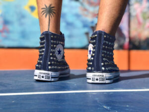 Converse High Blue Navy Total Studs