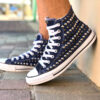 Converse High Blue Navy Total Studs
