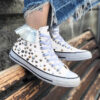 Converse All Star Custom White & Silver Skirt