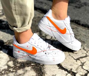 air force 1 con baffo arancione air force 1 con baffo arancione