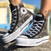 Converse All Star Personalizzate Platform Eco Pitone Roccia & Borchie