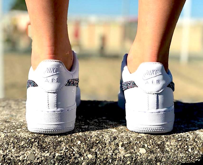 custom glitter nike air force ones