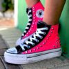 Converse All star Platform Fuxia and Studs