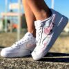 Nike Air Force One Custom Glitter Dirty Rosa