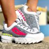 Fila Personalizzate Disruptor Glitter Argento & Fluo