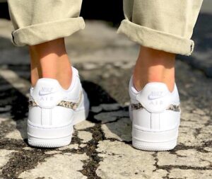 Nike Air Force One Custom Eco Pitone Roccia