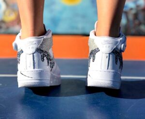 Nike Air Force One Custom MID Glitter Multicolor