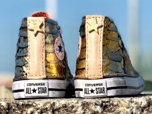 Converse All Star Custom Bambino Bronzo LLab scarpe personalizzate