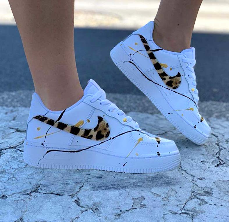 Nike Air Force One Custom Baffo Leopardato | Lillylab Scarpe Personalizzate