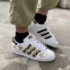 Adidas Superstar Personalizzate Cavallino Maculato, Borchie e Stelline