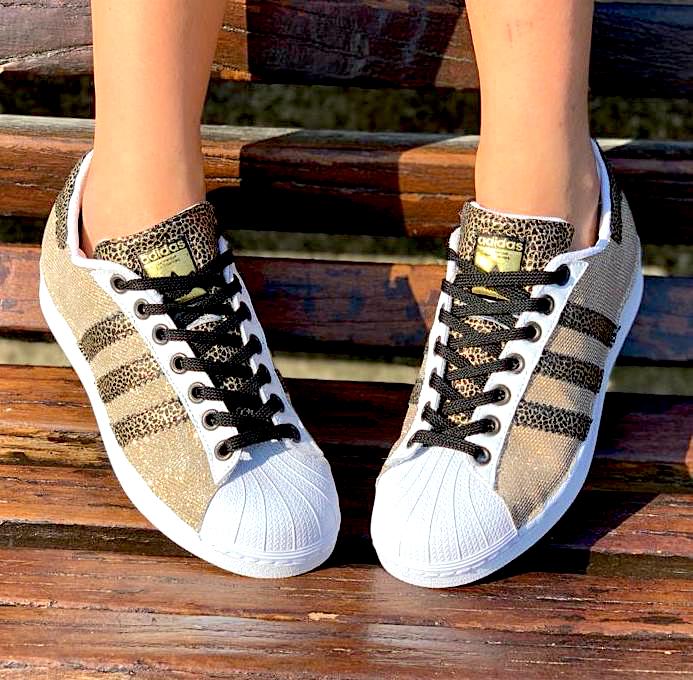 Superstar bronzo e shop bianche