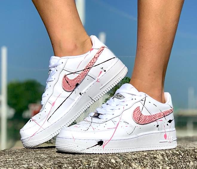 nike air force 1 baffo rosa