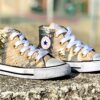 Converse All Star Personalizzate Bambino Rettile Bronzo