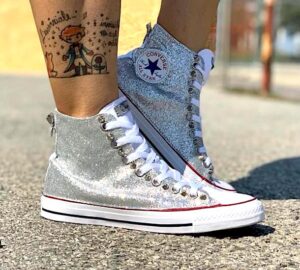 converse glitter fai da te