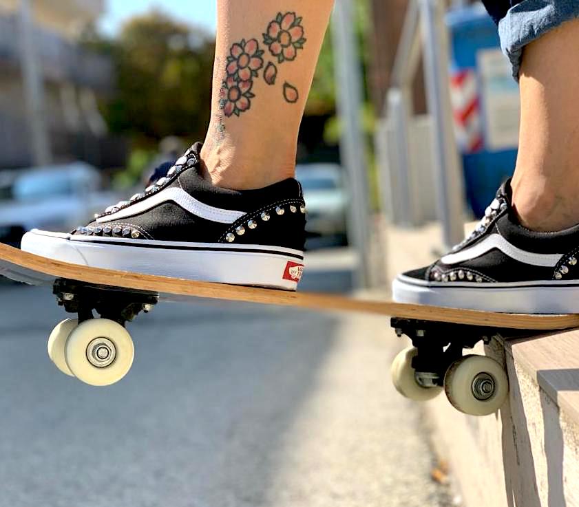 Vans Custom Old Skool Borchie LLab scarpe personalizzate