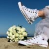 Converse All Star Personalizzate Matrimonio Fiocco Bianco Luxury