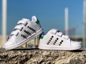 Adidas Stan Smith Personalizzate Kids Cuoricini Glitter Multicolor