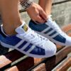 Adidas Superstar Personalizzate Jeans Denim & Bande Laterali in Pelle