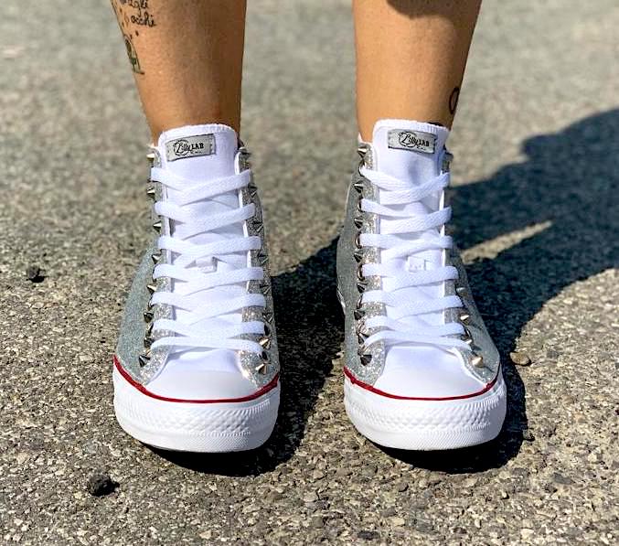 Converse glitter e borchie hotsell