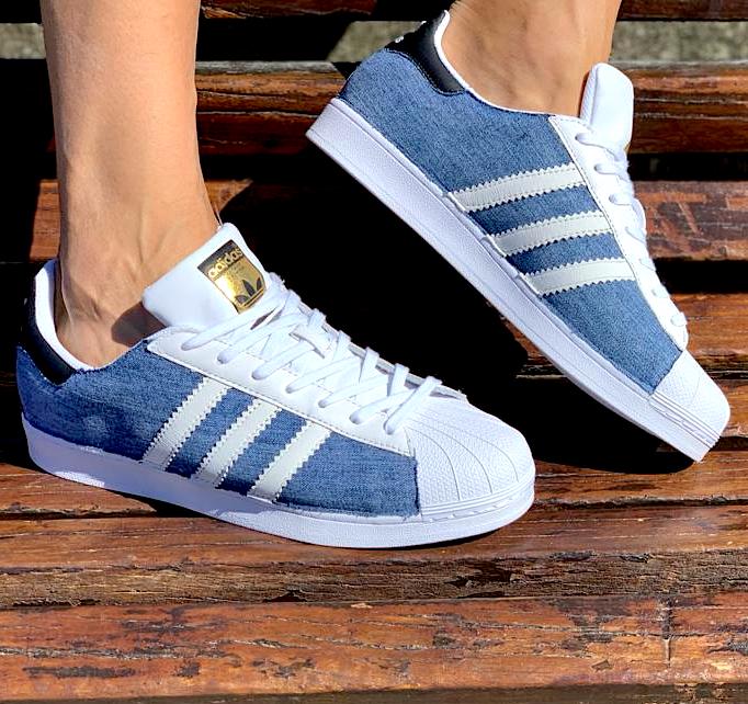 adidas superstar blu