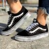 Vans Custom Old Skool Borchie & Sporcatura Vintage