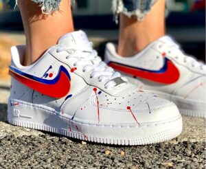 Air force 1 red and blue shop