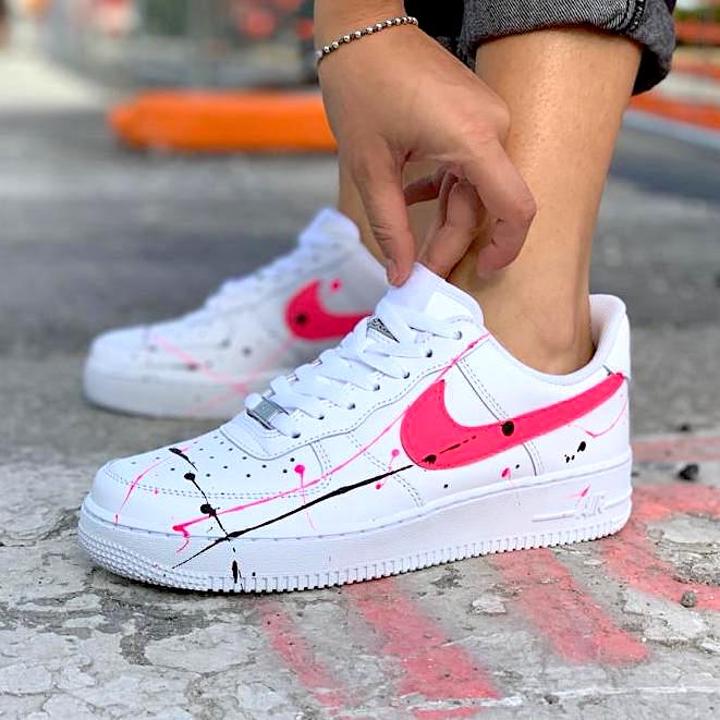 air force 1 donna rosa fluo