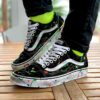 Vans Custom Old Skool Sporcatura Vernice Fluo Multicolor