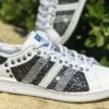 Adidas Stan Smith Personalizzate Glitter Pepe & Sale & Borchie