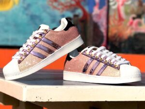 adidas superstar rosa glitter