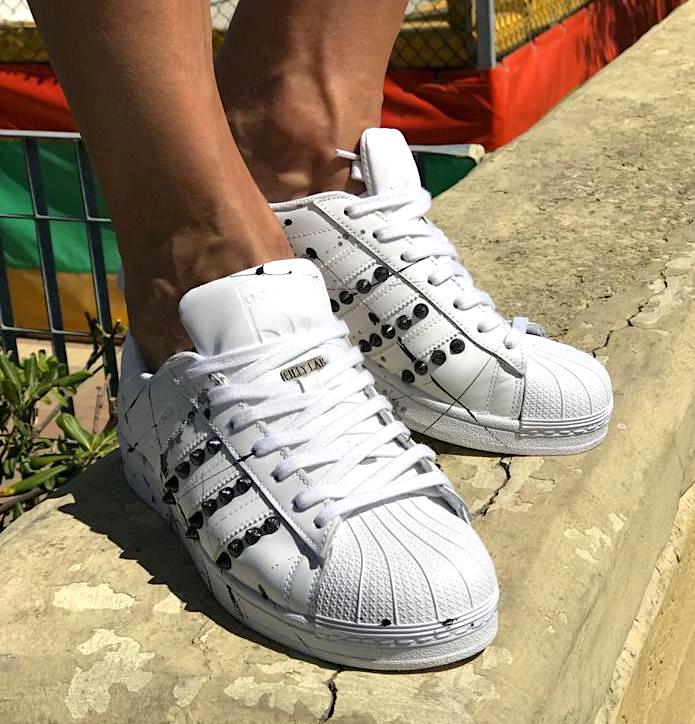 adidas superstar tutte argento