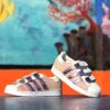 Adidas Superstar Personalizzate Bambino Glitter Rosa & Bande Specchiato Lilla