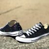 Converse All Star Personalizzate Low Glitter Multicolor & Borchie