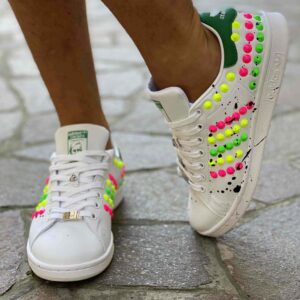 Adidas Stan Smith Personalizzate Total Borchie Multicolor Dirty