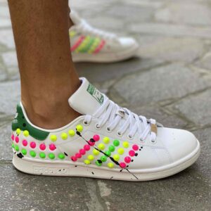 Adidas Stan Smith Personalizzate Total Borchie Multicolor Dirty