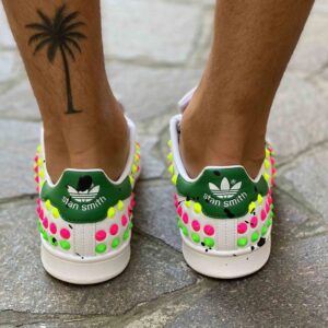 Adidas Stan Smith Personalizzate Total Borchie Multicolor Dirty