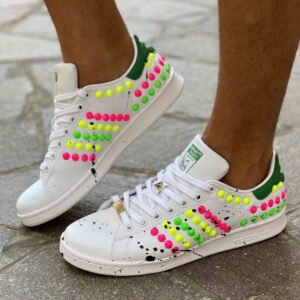 Adidas Stan Smith Personalizzate Total Borchie Multicolor Dirty