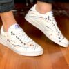 Diadora Personalizzate Game Leather Waxer Low Sporcatura Arancio Fluo, Blu & Nero