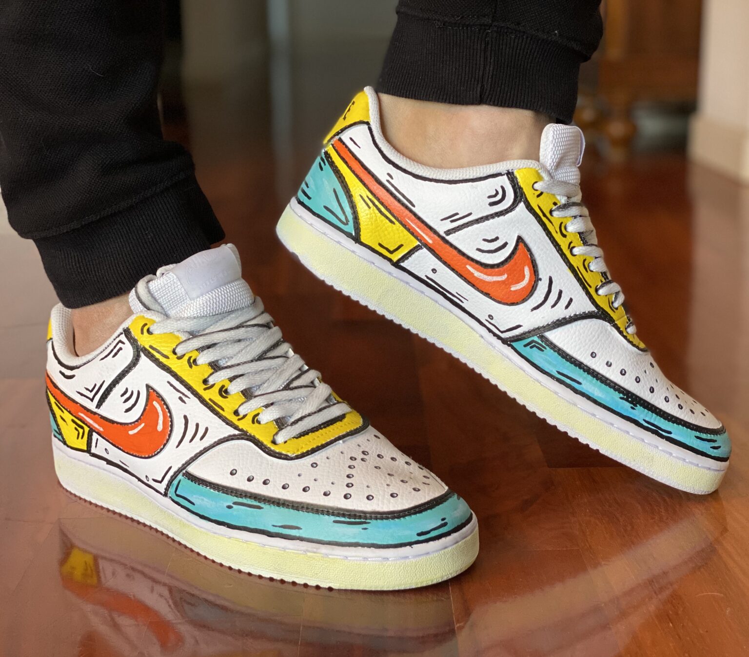 are nike air force 1 and court vision the same