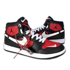 Nike Jordan Custom Doppio Swoosh & Laccetti Bianchi